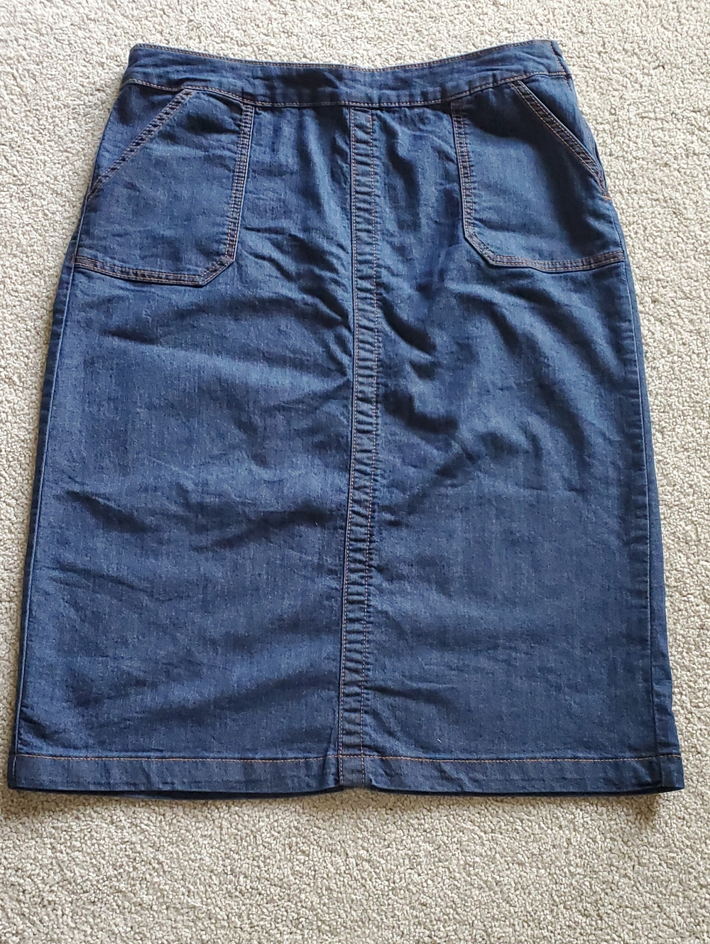Christopher & Banks Dark Blue Denim Skirt